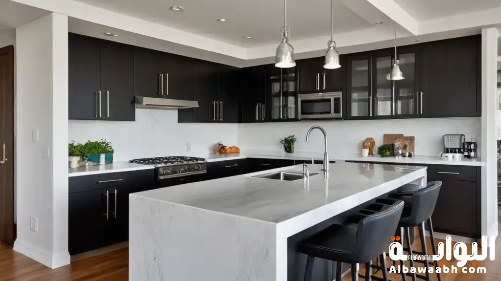 تصاميم ديكور مطبخ مفتوح 