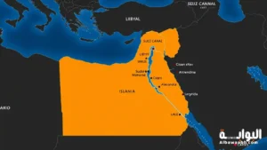 موقع مصر على الخريطة