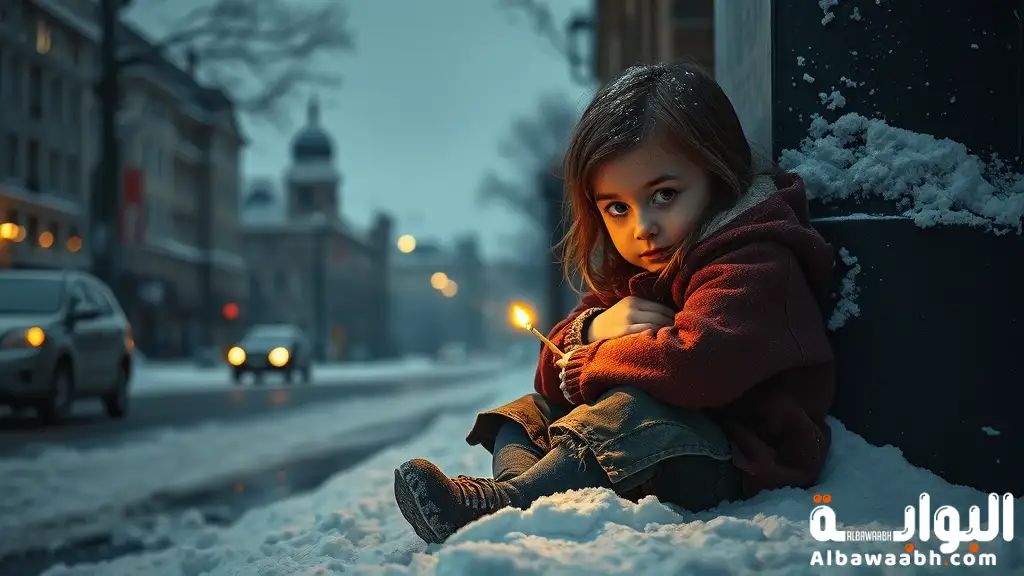 تلخيص قصة بائعة الكبريت: حكاية حزينة تهز القلوب