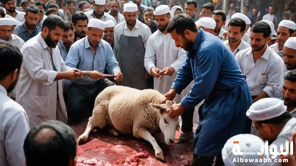 حكم ذبح الخروف بنية دفع البلاء