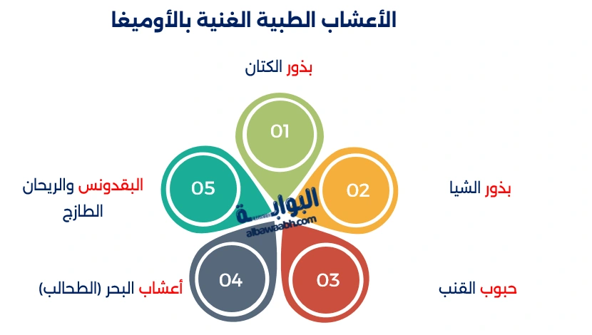 أين يوجد أوميغا 3 في الأعشاب
