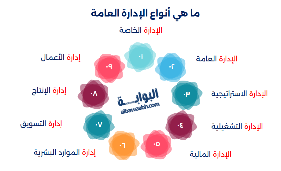 انواع الادارة العامة