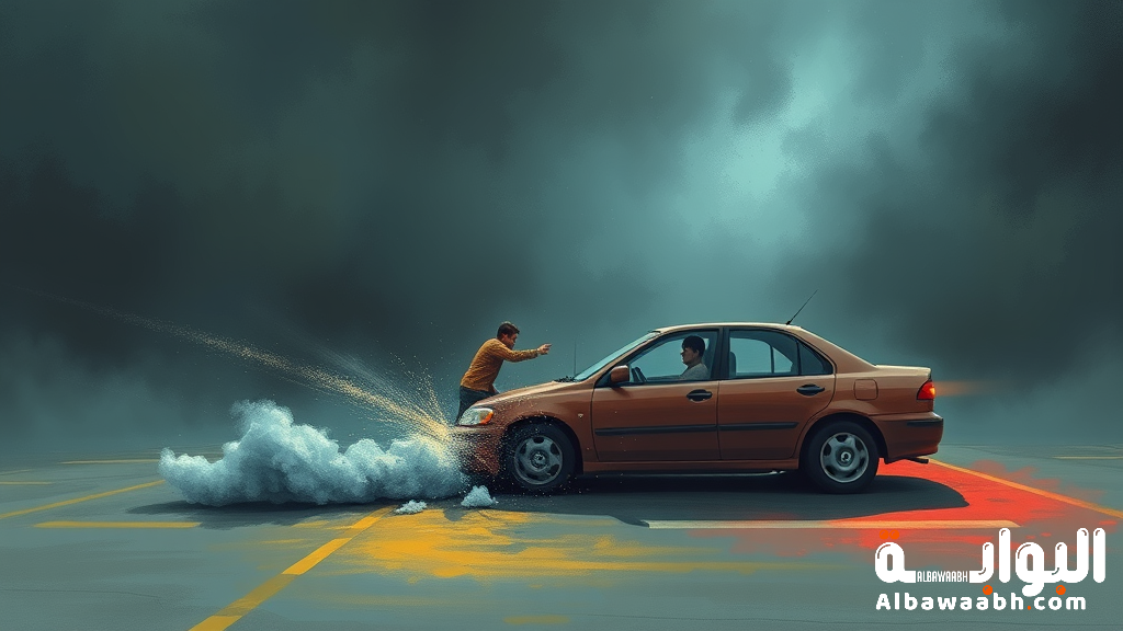 حلم انقلاب السيارة