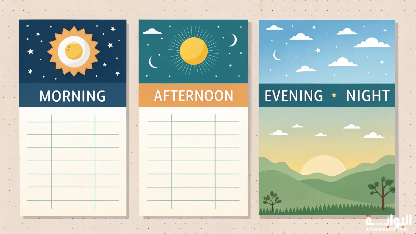 أمثلة على اسم الزمان	