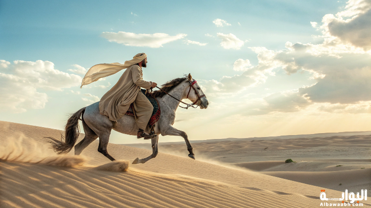 حلم ركوب الخيل في الصحراء