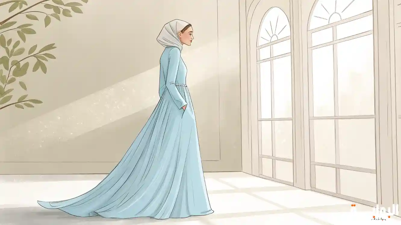 تفسير حلم لبس فستان أزرق فاتح طويل للمتزوجة