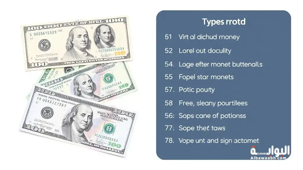 أنواع النقود الافتراضية وخصائصها