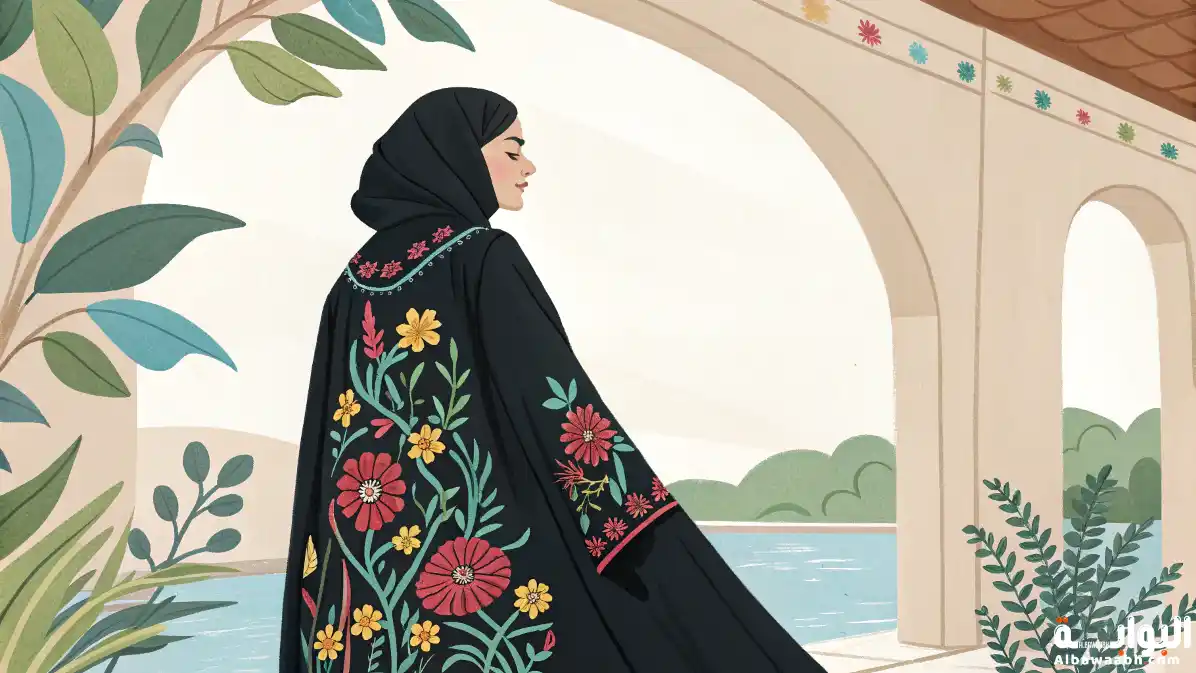 حلم ارتداء العباءة المطرزة