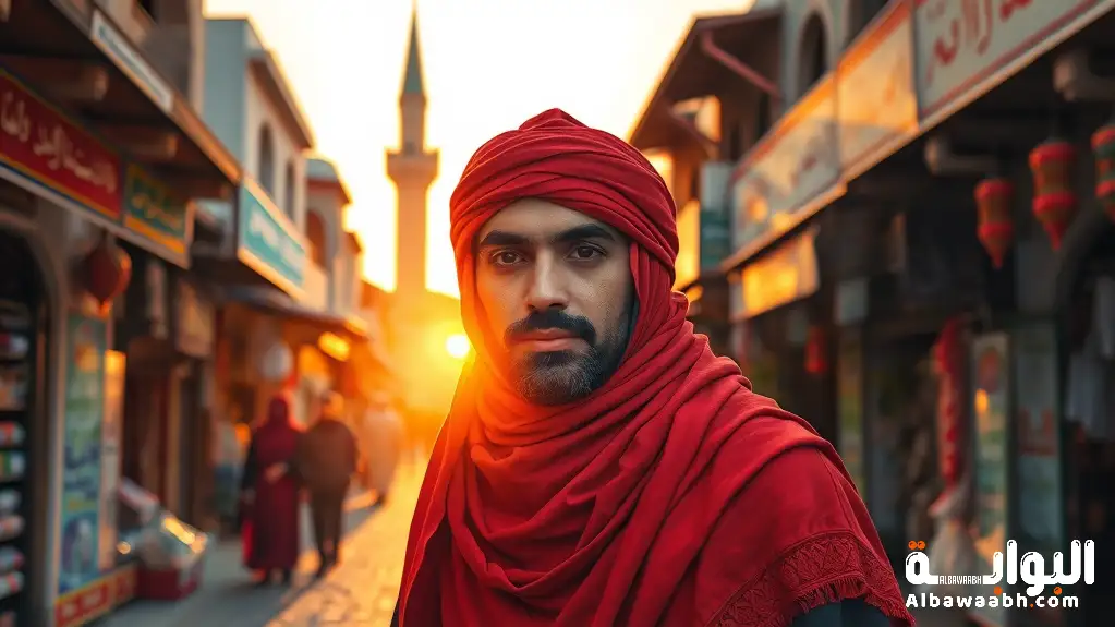 حلم لبس الشماغ الأحمر