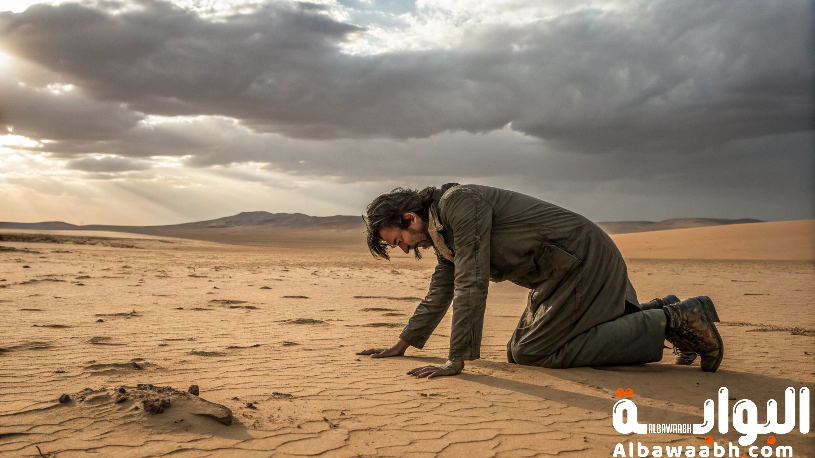 حلم العطش الشديد في الصحراء