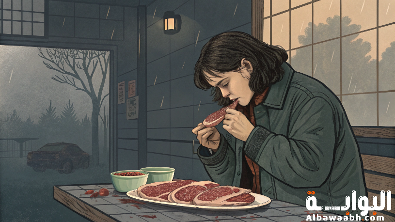 حلم أكل لحم نيء