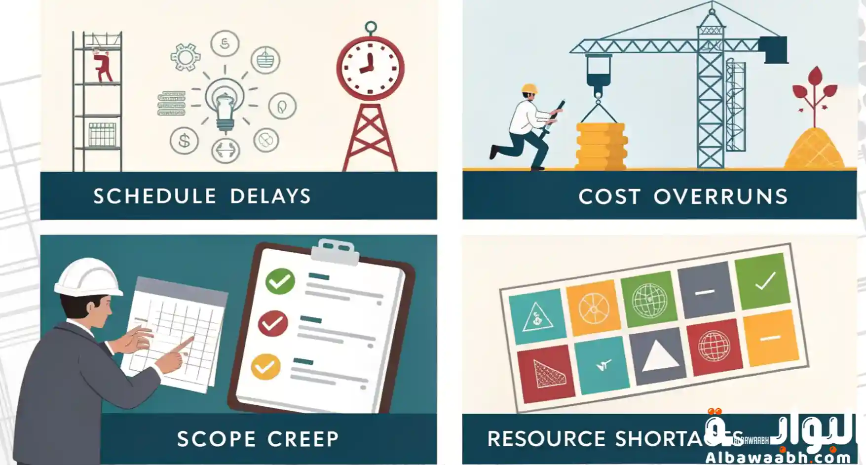 أنواع المخاطر في إدارة المشاريع