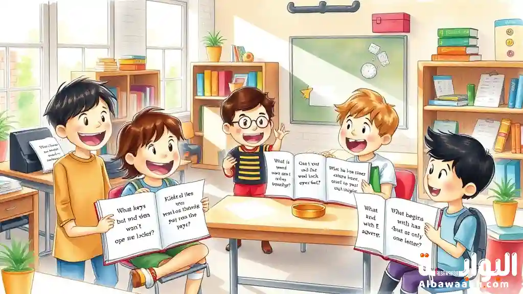 ألغاز مع الحل مكتوبة