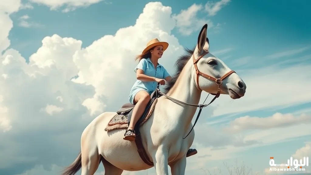 حلم ركوب حمار أبيض