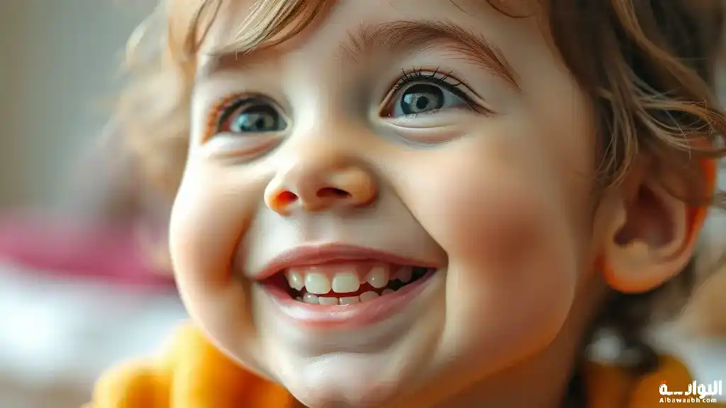 حلم حمل طفل يضحك