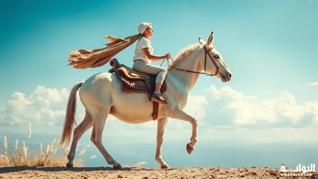 حلم ركوب حمار أبيض