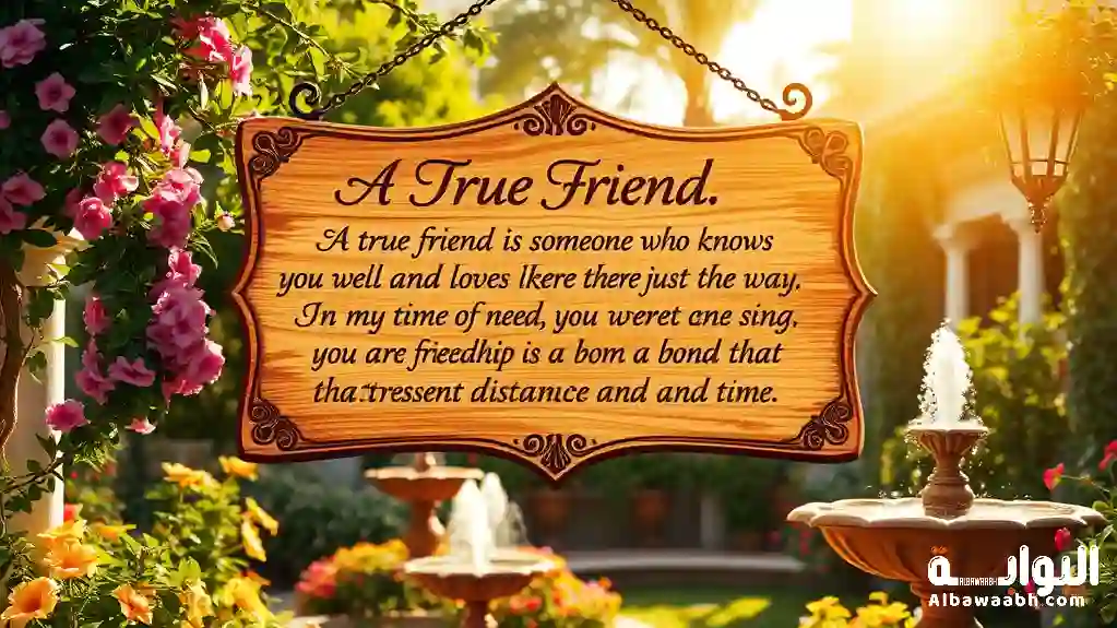 كلمات لأعز صديقة قصيرة