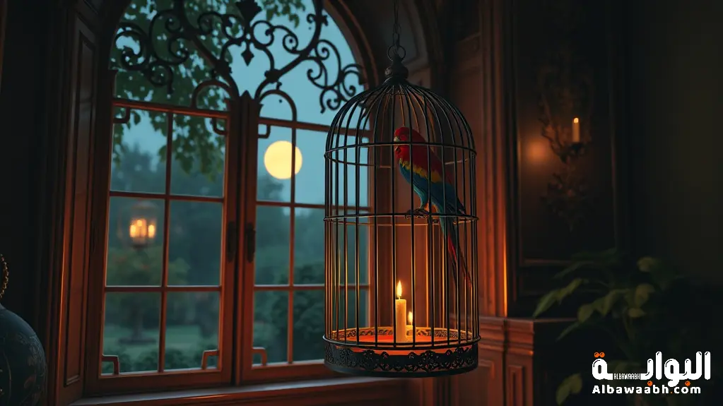 حلم تربية طائر ناطق