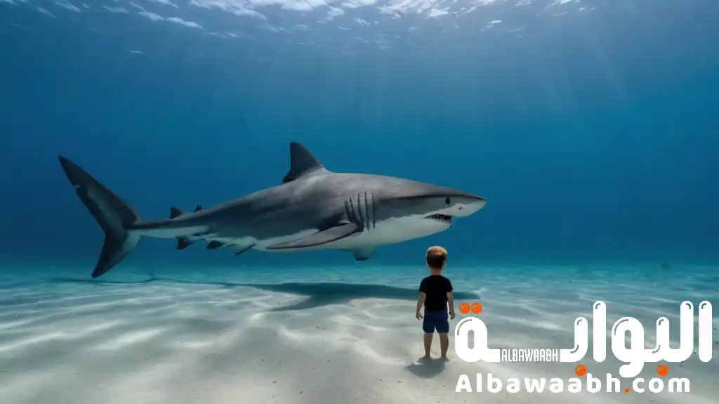 حلم السباحة مع القروش