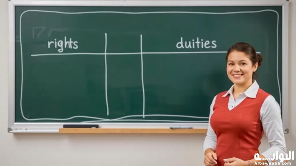 أمثلة عن الحقوق والواجبات