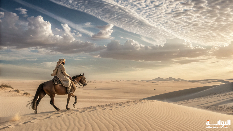حلم ركوب الخيل في الصحراء