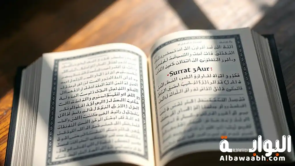 آية الحجاب في سورة النور