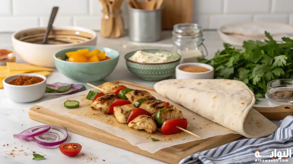 شاورما دجاج بالبيت
