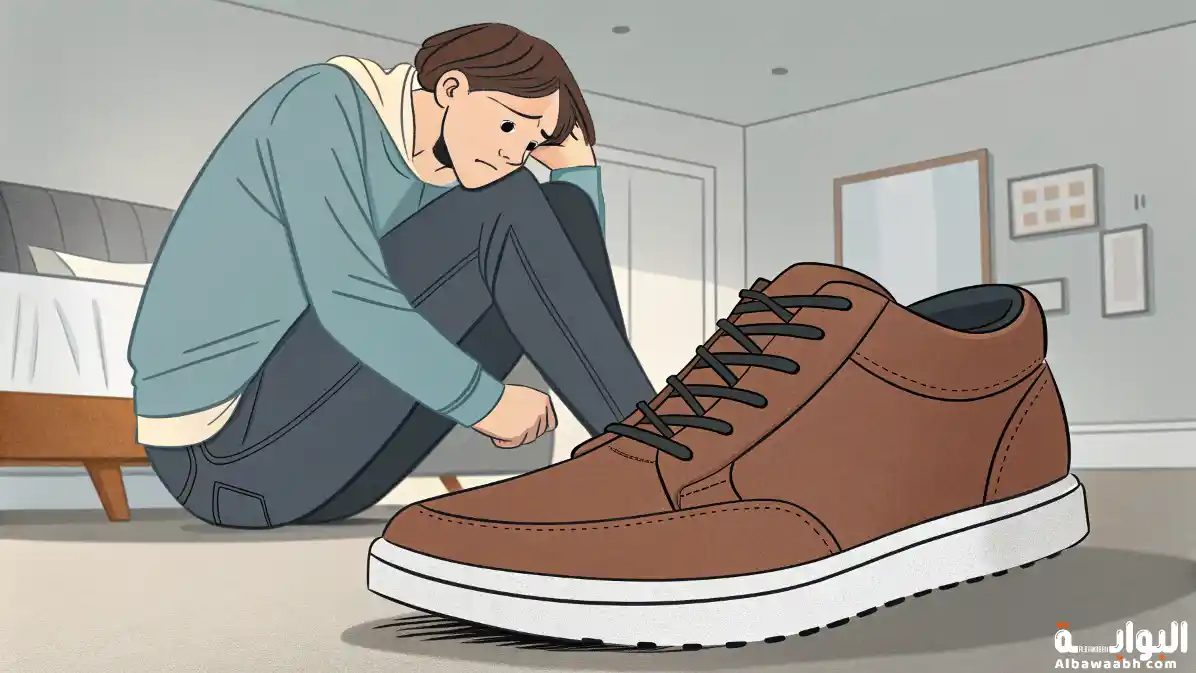 حلم ارتداء حذاء ضيق