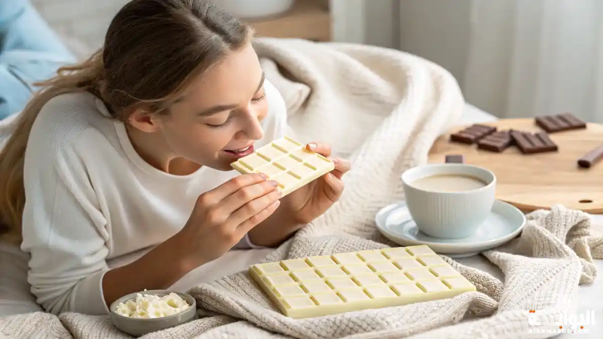 حلم أكل الشوكولاتة البيضاء