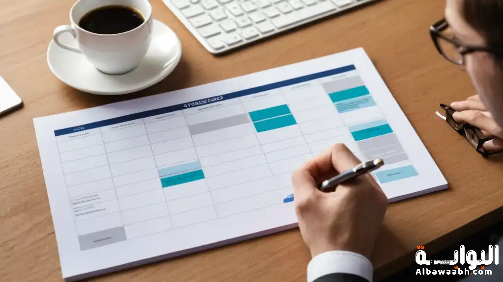 الجدول الزمني للمشاريع