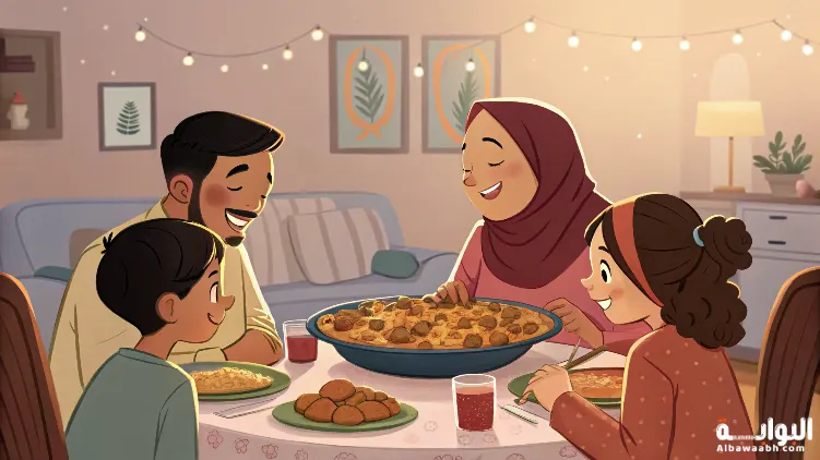 حلم أكل الكبسة مع العائلة