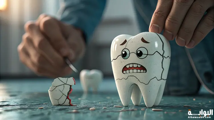 حلم الأسنان المكسورة