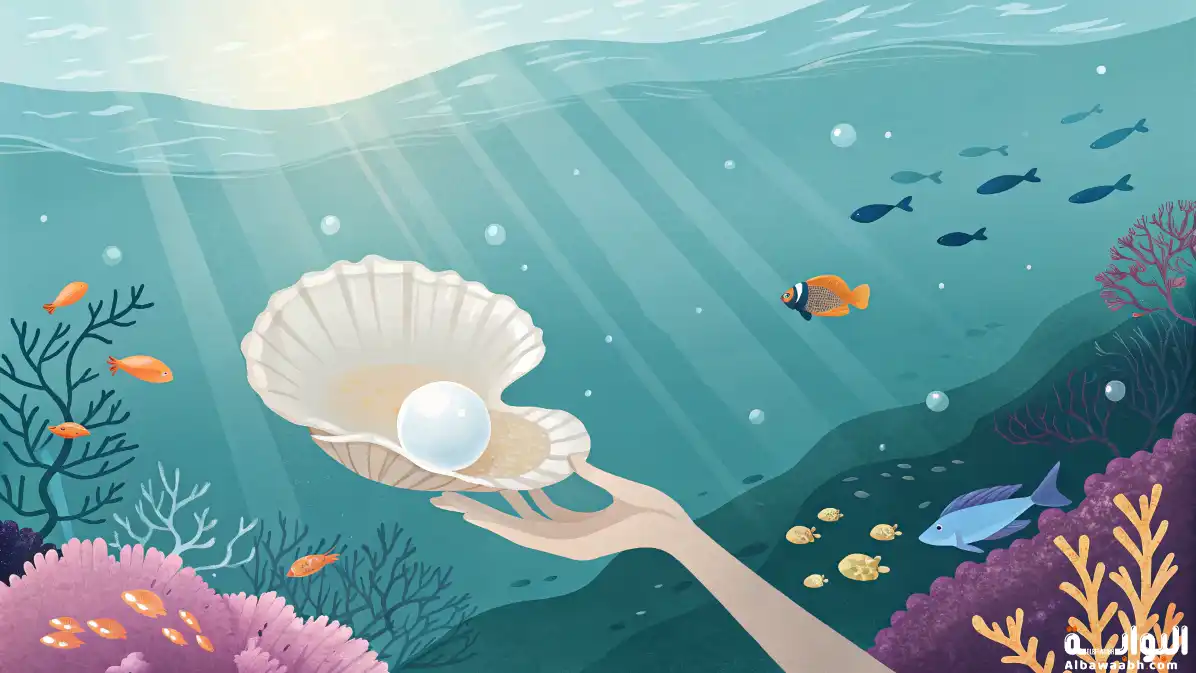 حلم العثور على لؤلؤة كبيرة