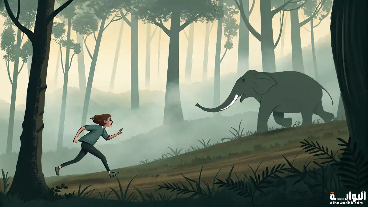 حلم الهروب من فيل