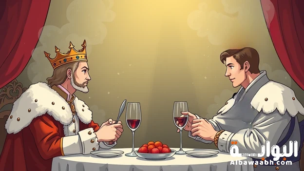 تفسير حلم الأكل مع الملك أو الأمير