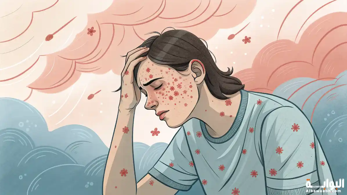 حلم الاصابة بمرض جلدي