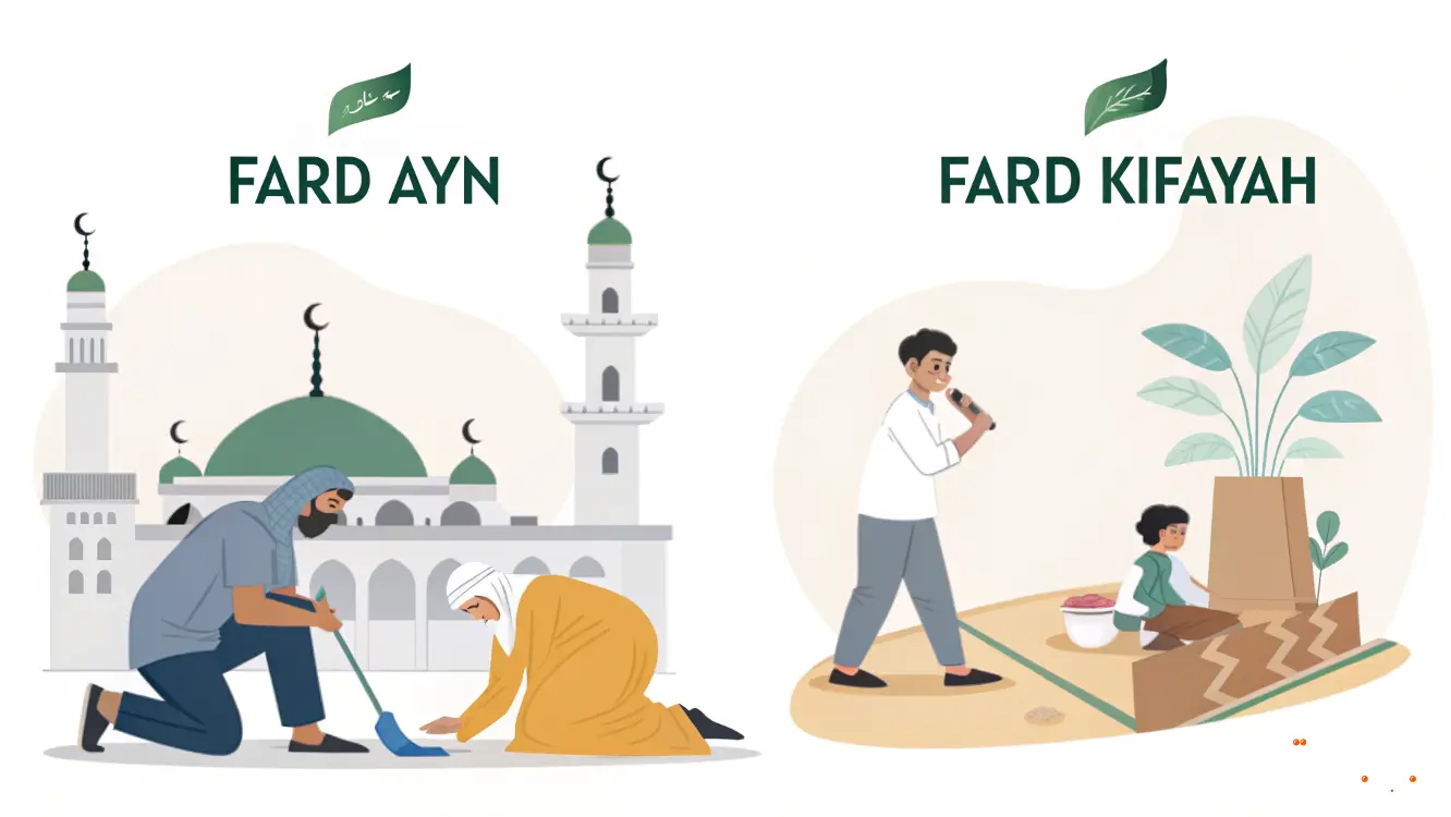 أمثلة على فرض عين وفرض كفاية