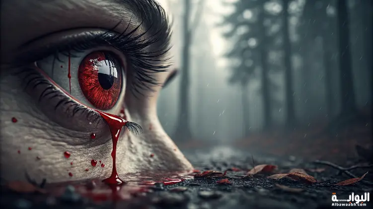 حلم رؤية الدم يخرج من العين