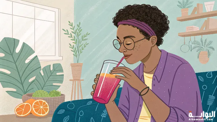 حلم شرب عصير غريب اللون