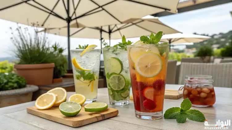 مشروبات صيفية باردة