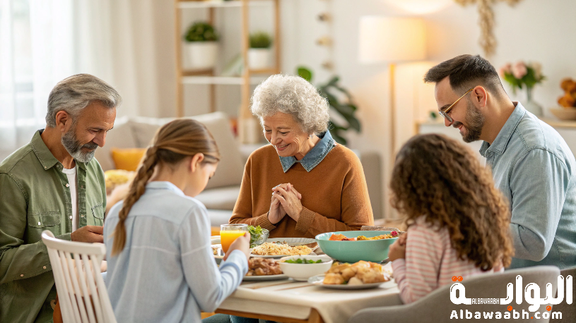 رؤية اجتماع العائلة على طاعة