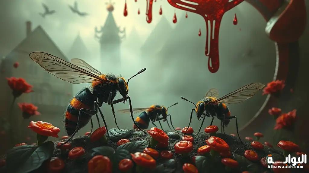 حلم حشرات تبكي دماء