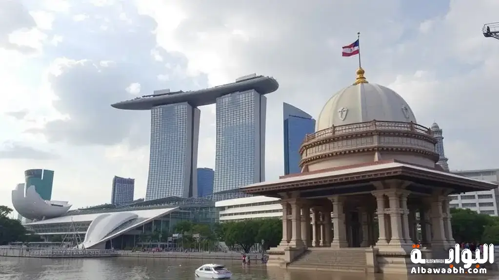 أين تقع سنغافورة