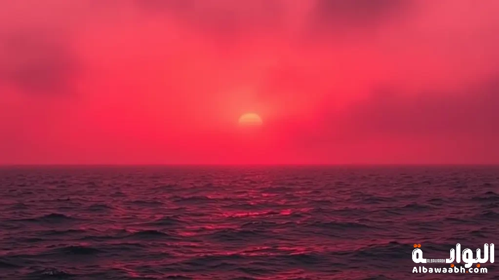 حلم البحر لونه احمر