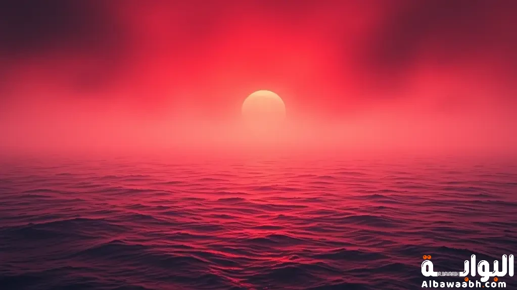 حلم البحر لونه احمر