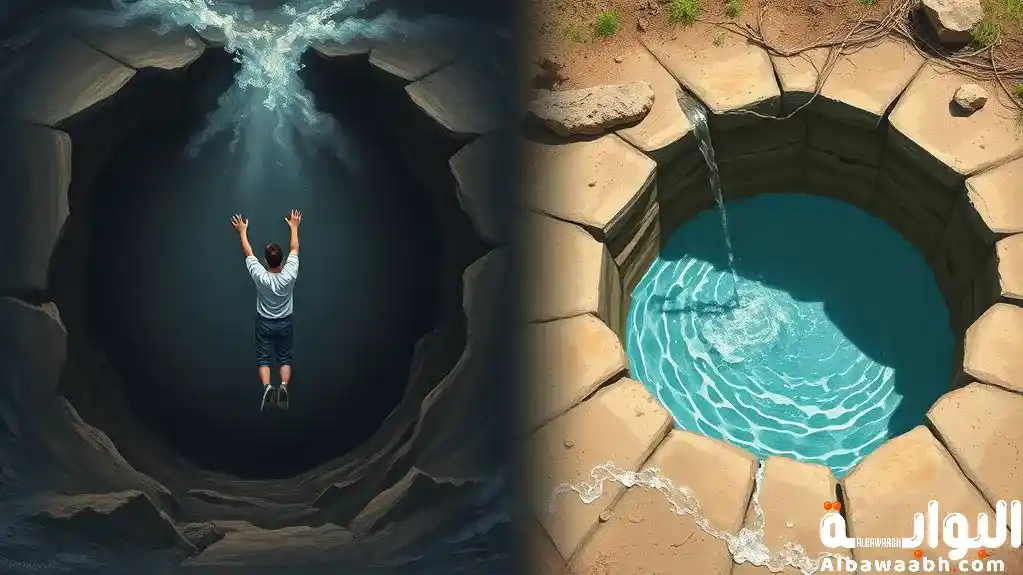 تفسير حلم السقوط في حفرة