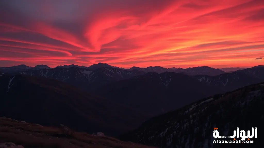 حلم رؤية سماء حمراء