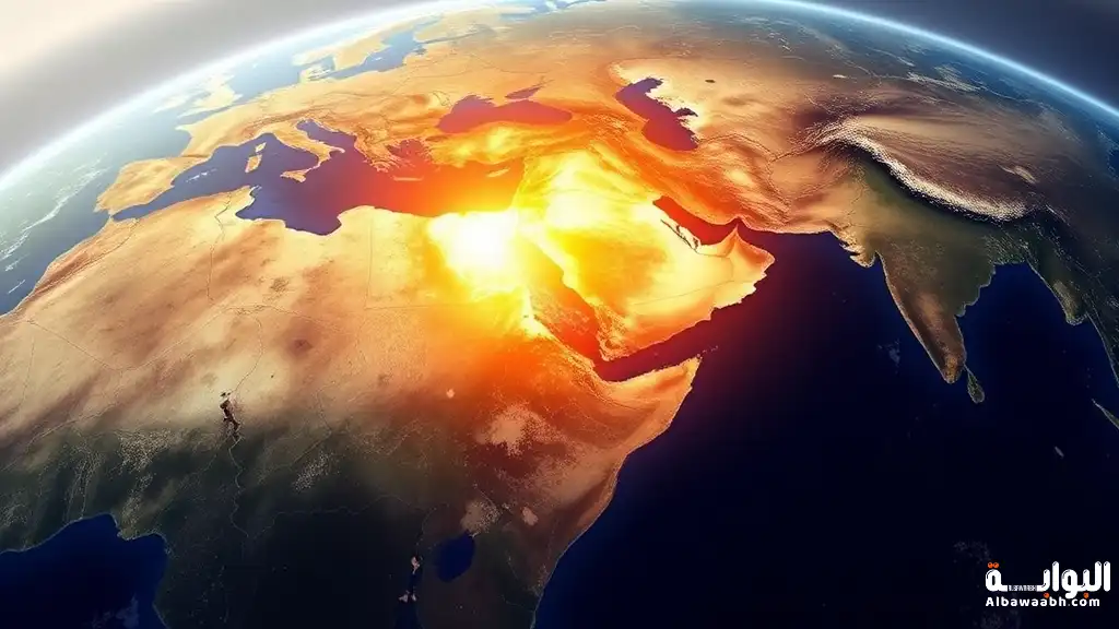الموقع الجغرافي للوطن العربي بين القارات