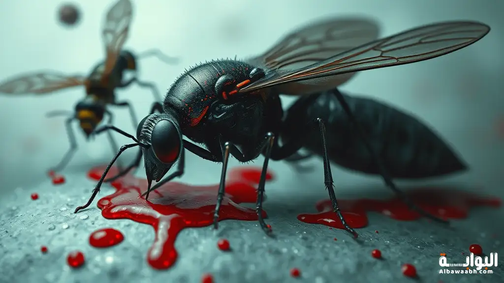 حلم حشرات تبكي دماء