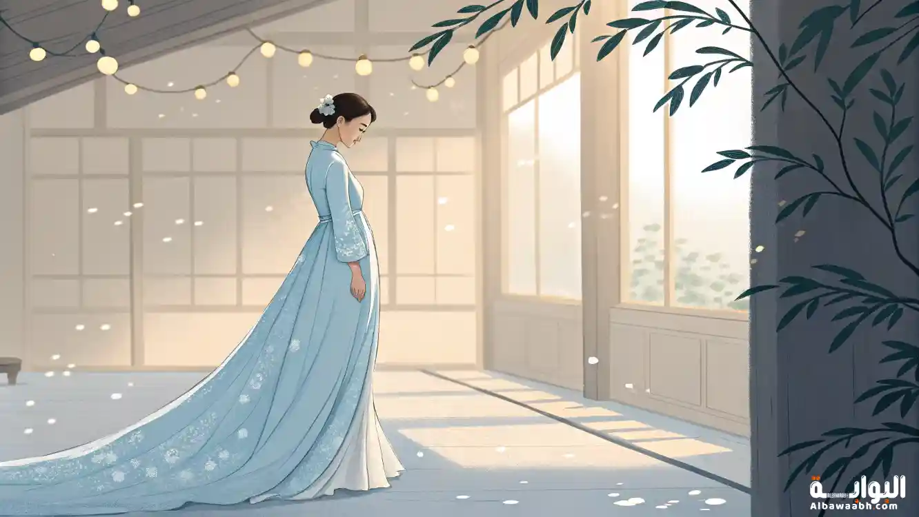 تفسير حلم لبس فستان أزرق فاتح طويل للمتزوجة